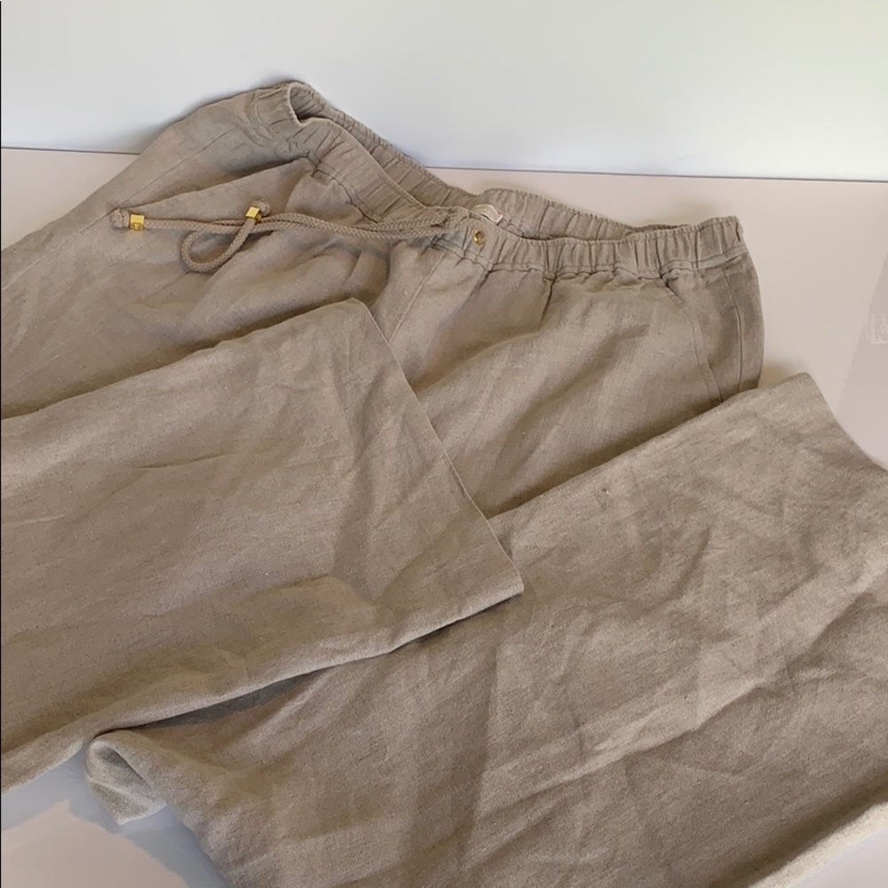 Michael Kors Linen palazzo pants Sz L